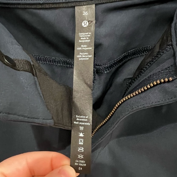 Lululemon Men’s ABC Classic-Fit 5 Pocket Pant
Warpstreme, Navy, Sz 26 - Picture 5 of 10